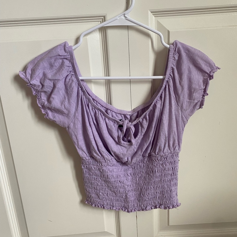 lilac purple top, pacsun, size small,